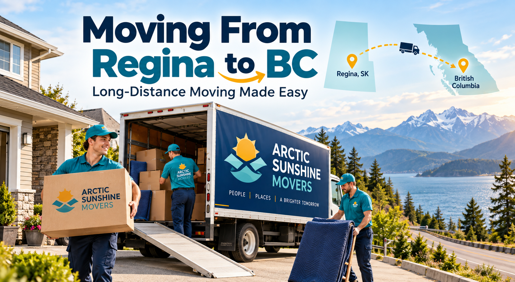 Moving from Regina to BC with Arctic Sunshine Movers long-distance moving crew